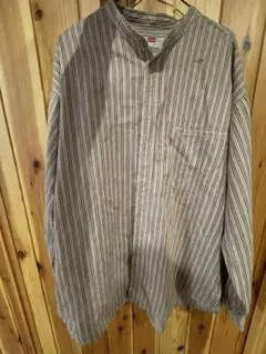 【古着】【輸入古着】Levi's ストライプ 長袖シャツXL