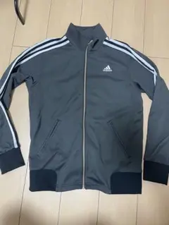 adidas グレー ジャージジャケット Lサイズ