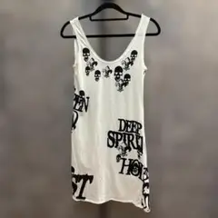 GHOST of HARLEM ノースリーブミニワンピース