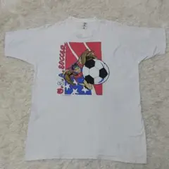 90sTシャツシングルステッチ XL 白 ゴールキーパー ヴィンテージ