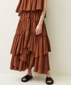 ほぼ未使用 casa fline ロングスカート フリーサイズ
