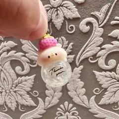 くまちゃんいちごのシャボン玉ガラスドーム