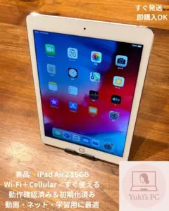 美品✨iPad Air2 16GB Wi-Fi+Cellular すぐ使える