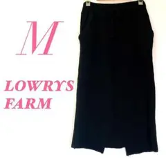 LOWRYS FARMローリーズファーム 膝丈スカート 秋冬厚手生地スリットあり