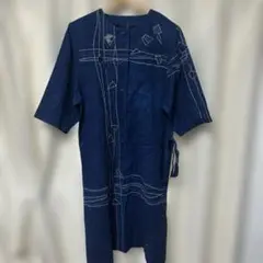 【美品タグ付き】藍染めワンピース・チュニック