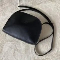 ★イルビゾンテ★ショルダーバッグ★マローネ★スムースレザー★黒★