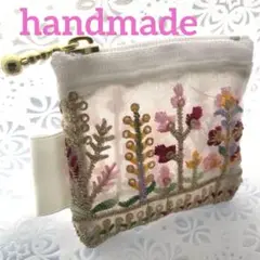気まぐれ出品♡インド刺繍リボンミニポーチ