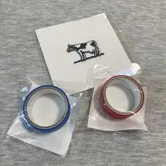牛乳石鹸　ワッペンとマスキングテープ