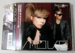 (２枚組美品) MOVE/Best moves. 中古帯つき　ケース新品に交換