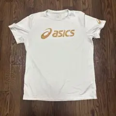 asics ホワイト Tシャツ