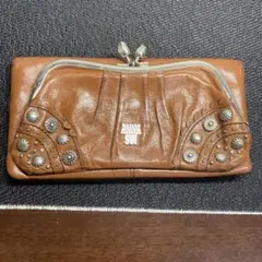 ANNA SUI アナスイ スタッズ 2つ折り財布 ガマグチ財布