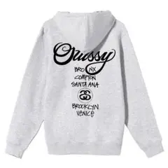 『新品未使用』ステューシー STUSSY パーカー グレー Mサイズ!!