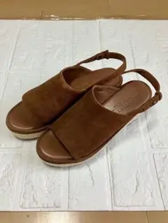 美品•MaxMaraWEEKEND 厚底⭐︎ウエッジソール⭐︎サンダル⭐︎ミュール茶色