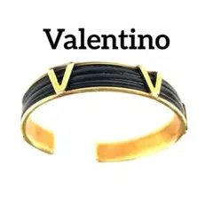 【至高イタリア製】80s Valentino ブレスレット ゴールド バングル