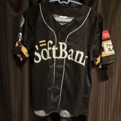 SoftBank Hawks 野球　ユニフォーム Sサイズ 黒