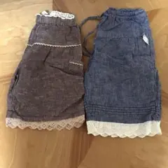レース付き夏パンツ 2点セット