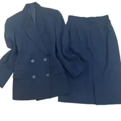 【フォーマル】Burberrys スカートスーツ ネイビー Mサイズ 冠婚葬祭