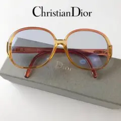 Dior クリスチャンディオール ヴィンテージ 眼鏡 メガネ 色付 CDロゴ希少