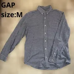 GAP ギャップ 長袖シャツ Mサイズ ギンガムチェック メンズ カジュアル