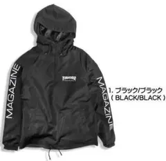THRASHER アノラックパーカー ハーフジップ マウンテンパーカー