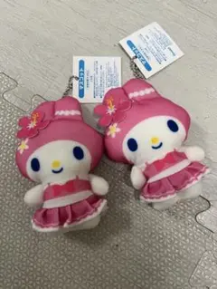 サンリオサマーチャレンジマイメロディ ぬいぐるみマスコット 2体セット