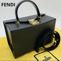 極美品✨ FENDI ハンドバック ショルダー エピ ゴールド 2way 黒