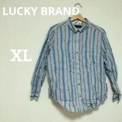 LUCKY BRAND 【XL】ストライプシャツ 長袖シャツ