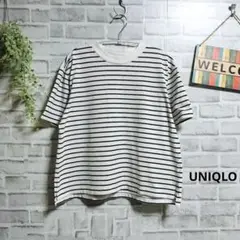ストライプ 半袖 Tシャツ ボートネック