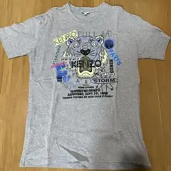 KENZO ライオンプリント Tシャツ Sサイズ グレー