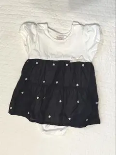 ハート刺繍ロンパース