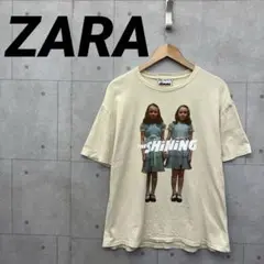 ZARA ザラ ムービーＴ シャイニング メンズ レディース ベージュ