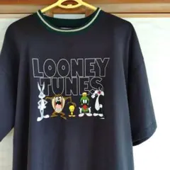 LOONEY TUNES キャラクターTシャツ ダークグレー