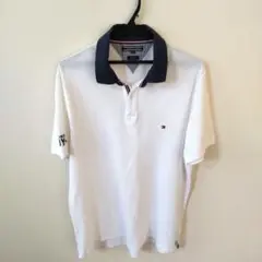 TOMMY HILFIGER ポロシャツ XL ホワイト