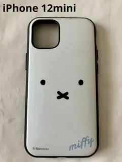 〚送料無料〛iPhone 12mini 携帯ケース ミッフィー 白/黒