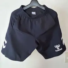 hummel ハーフパンツ 黒　Sサイズ
