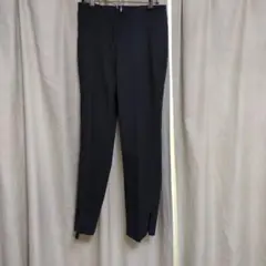PLSTプラステ リネンブレンドスリットパンツ 12-1206066　ネイビー系
