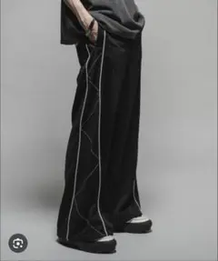 Chasper john パイピングステッチトラックパンツ