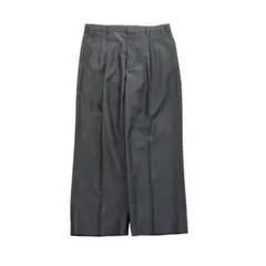 2タックスラックス ワイドシルエット ビンテージ 隠しポケット付 グレー 90s