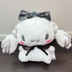 新品　シナモン　サンリオ　ダークブラックBIGぬいぐるみ ゴスロリ 薔薇 蜘蛛