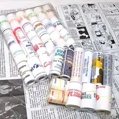 【226】ヴィンテージイギリスバスチケット広告ロール◆ミニロール35種セット