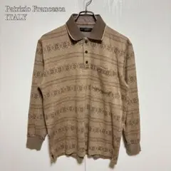 ⚫︎PatrizioFrancescaITALY♢長袖ポロシャツM ノルディック