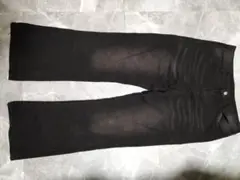 ブラックブーツカットデニムパンツ