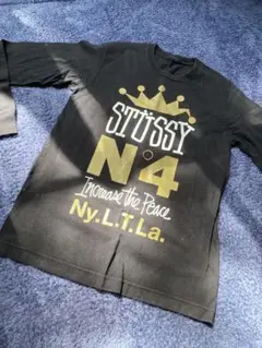 STÜSSY ブラック 長袖カットソー