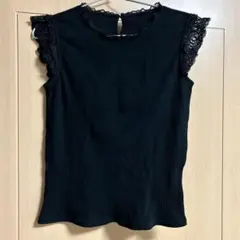 フランシュリッペ　うさぎのベールレースランニング　黒　ブラック　美品