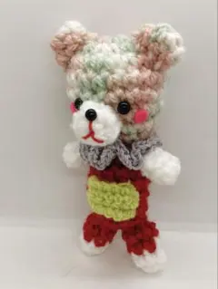 ハンドメイド　あみぐるみ　くまさん