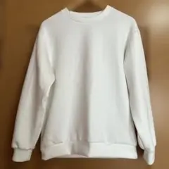 GU ダブルフェイスプルオーバー ホワイトS