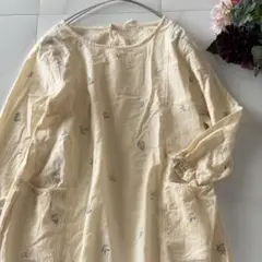 koti koti M シャツワンピース　白　コットン