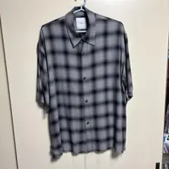 Lui's(ルイス)25SS オンブレーチェック半袖シャツ