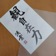 書道作品ファイル付き