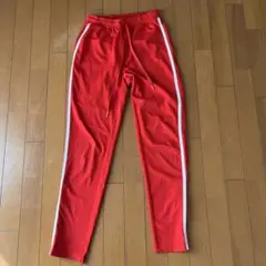 ⭐︎お値下げ⭐︎ブラウニー　赤 ジャージ　トレーニングパンツ　M サイズ　白ライン
